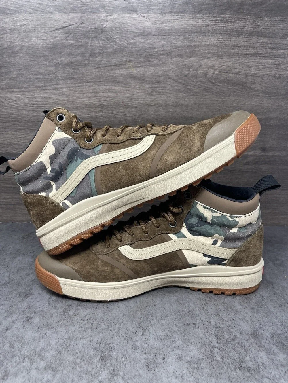 Vans UltraRange Hi DL MTE Nomad Camo Size 10 Mens Brown Hiking Sneaker Boots